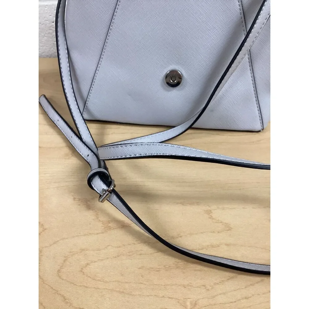 Kate & Alex Cuffaro Italian Design Silver Envelope Crossbody Bag